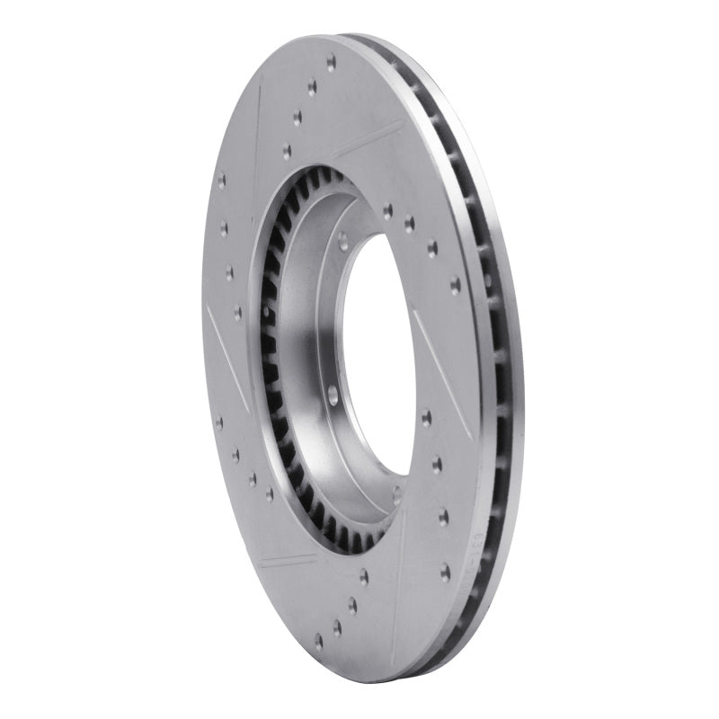 R1 Concepts 67-88 Porsche 911 Front Right Drilled & Slotted Silver Brake Rotor (Part No. RNC631-02001R)