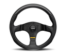 MOMO Team 300mm Steering Wheel with Black Leather and Spokes - Model MOMTEA30BK0B