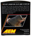 AEM Induction Brute Force Dryflow Conical Air Filter - 6-inch Base OD, 3.5-inch Flange ID, 5.25-inch Height