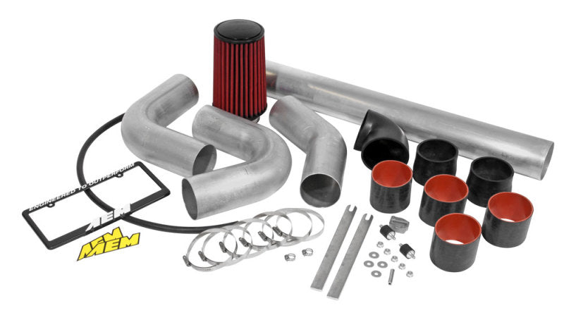 AEM Induction 21-5011 4-Inch Universal Cold Air Intake System with Dryflow Air Filter and Custom Components