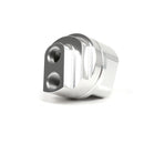 BLOX Racing Remote Oil Filter Relocation Kit - Polished for Enhanced Engine Access