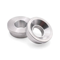 BLOX Racing 2-Piece Billet Aluminum Solid Shifter Bushing for Honda Civic and Acura Integra - Silver