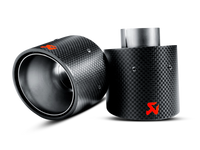 Akrapovic Carbon Tail Pipe Set for 2007-2014 Mini Cooper S R56/R57 by Akrapovic Part Number akrTP-MINR56/57-CA