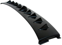 BLOX Racing Vortex Generator Blades with Shark Fin for 2013-2015 Scion FR-S and Subaru BRZ, ABS Black