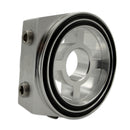 BLOX Racing Oil Filter Block Adapter Silver for Oil Pressure and Temperature Monitoring