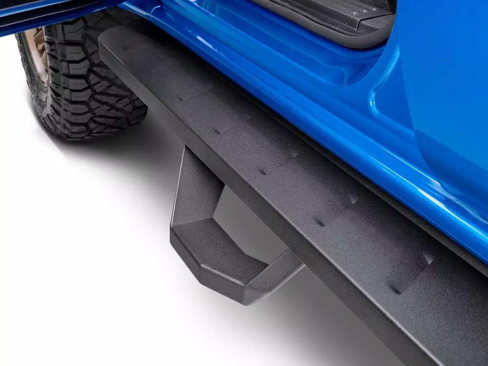 Kit Go Rhino 2022 Toyota Tundra Crew Max con estribo RB10 + soportes + 4 escalones de caída RB10 - Tex. Blk