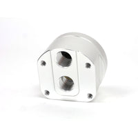 BLOX Racing Remote Oil Filter Relocation Kit - Polished for Enhanced Engine Access