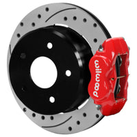 Wilwood Forged Dynalite Rear Drum to Disc Conversion Kit for 1988-1998 Chevy Silverado - Red