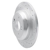 R1 Concepts Genesis G70 Rear Right Drilled & Slotted Silver Brake Rotor (Part Number RNC631-21041R)