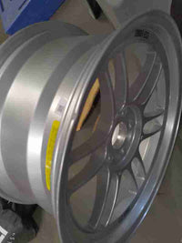 Enkei RPF1 18x9 5x114.3 35mm Offset 73mm Bore Silver Wheel G35/350z (enk3798906535SP) — Scratch & Dent