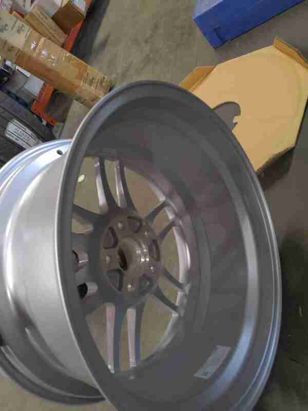 Enkei RPF1 18x9 5x114.3 35mm Offset 73mm Bore Silver Wheel G35/350z (enk3798906535SP) — Scratch & Dent