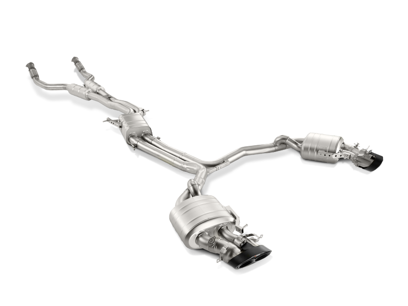 Akrapovic Evolution Line Titanium Cat Back Exhaust for 2014-2017 Audi RS7 Sportback with Carbon Tips | Part AKR S-AU/TI/4H
