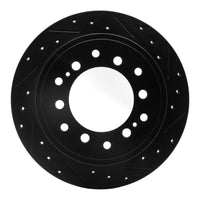 R1 Concepts Lexus GX460 Rear Right Drilled & Slotted Brake Rotor (Part #RNC633-76143R)