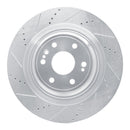 R1 Concepts Front Left Drilled & Slotted Brake Rotor for 2014-2020 Cadillac Escalade ESV
