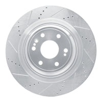 R1 Concepts Front Left Drilled & Slotted Brake Rotor for 2014-2020 Cadillac Escalade ESV