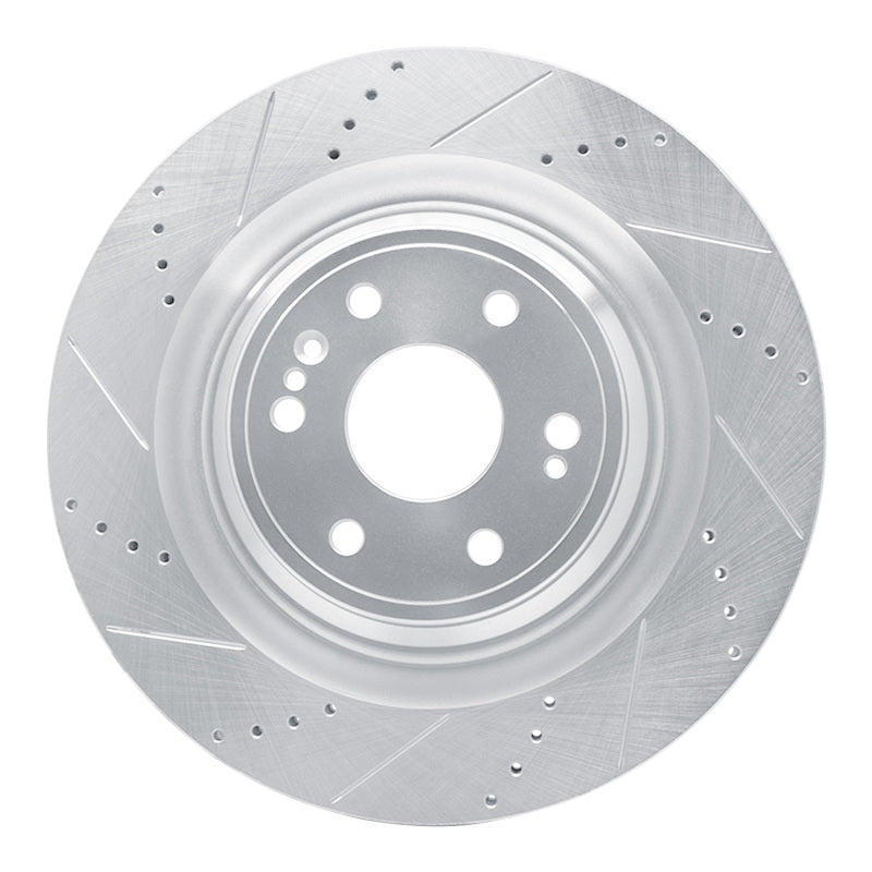 R1 Concepts Front Left Drilled & Slotted Brake Rotor for 2014-2020 Cadillac Escalade ESV