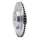 R1 Concepts Genesis G70 Front Right Drilled & Slotted Silver Brake Rotor (Part Number: RNC631-21040R)