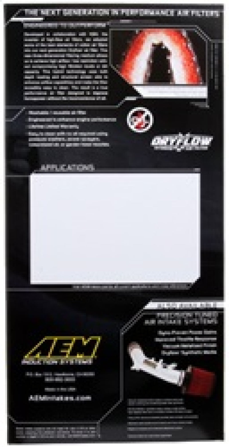AEM Induction Dryflow Panel Air Filter for Mercedes-Benz C/CLK/E/GL/ML/R/S/SL Class (Part Number: aem28-20181)
