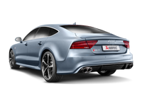 Akrapovic Evolution Line Titanium Cat Back Exhaust for 2014-2017 Audi RS7 Sportback with Carbon Tips | Part AKR S-AU/TI/4H