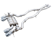 AWE Tuning SwitchPath Cat-Back Exhaust for BMW G8X M3/M4 - Chrome Silver Tips