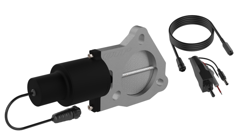Válvula de corte eléctrica QTP QTEC atornillable de 3 pulgadas para escapes Borla - Individual