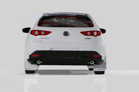 Rally Armor 19-25 Mazda3 Hatchback Black UR Mud Flap w/White Logo
