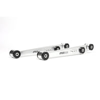 BLOX Racing V2 Billet Rear Lower Control Arms with Poly Bushings for 1996-2000 Honda Civic - Raw Finish