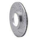 R1 Concepts 67-88 Porsche 911 Front Right Drilled & Slotted Silver Brake Rotor (Part No. RNC631-02001R)