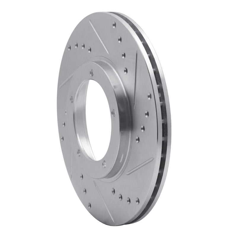 R1 Concepts 67-88 Porsche 911 Front Right Drilled & Slotted Silver Brake Rotor (Part No. RNC631-02001R)