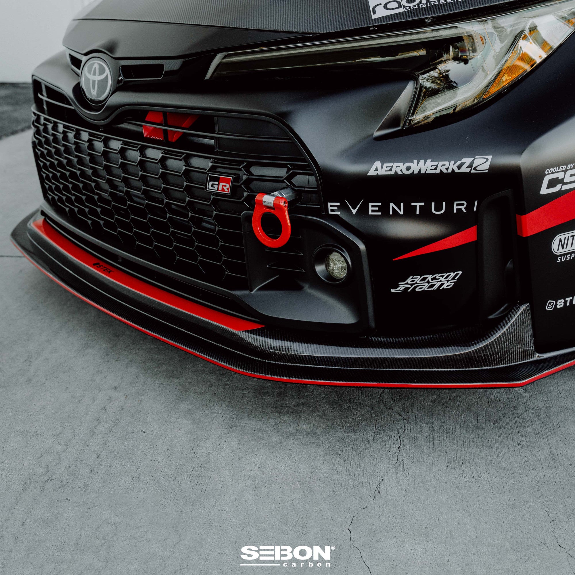 Seibon 2023+ Toyota GR Corolla MB-Style Carbon Fiber Front Lip (FL23TYGRCOR-MB)