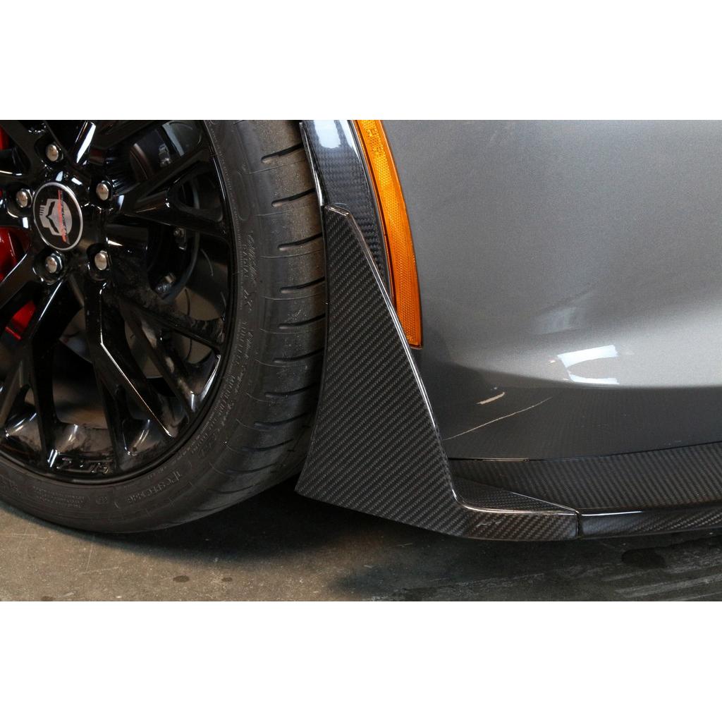 APR Peformance  Chevrolet Corvette C7 Z06 Front Bumper Canards and Spats 2014 - 2019