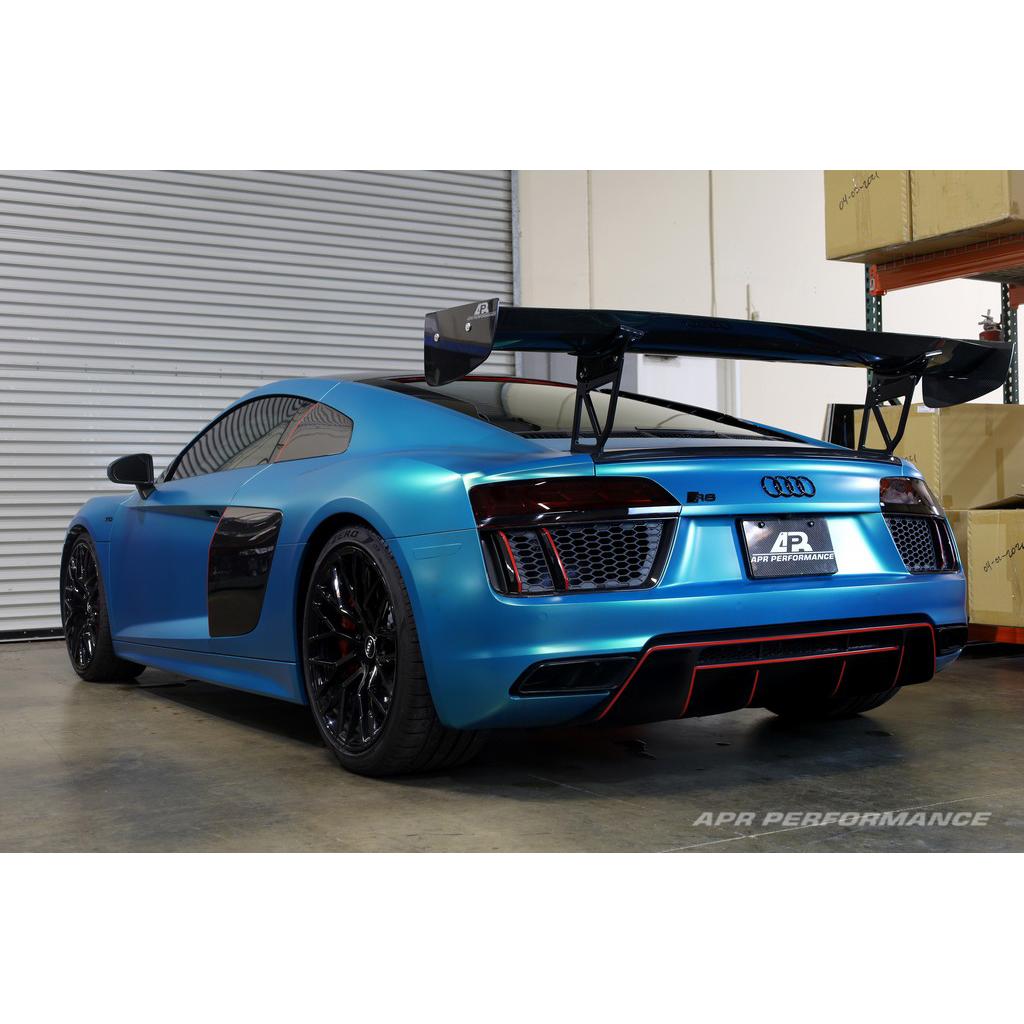 APR Peformance  Audi R8 GTC-500 Adjustable Wing, with Carbon Fiber Active Spoiler Panel Replacement 2016-2022