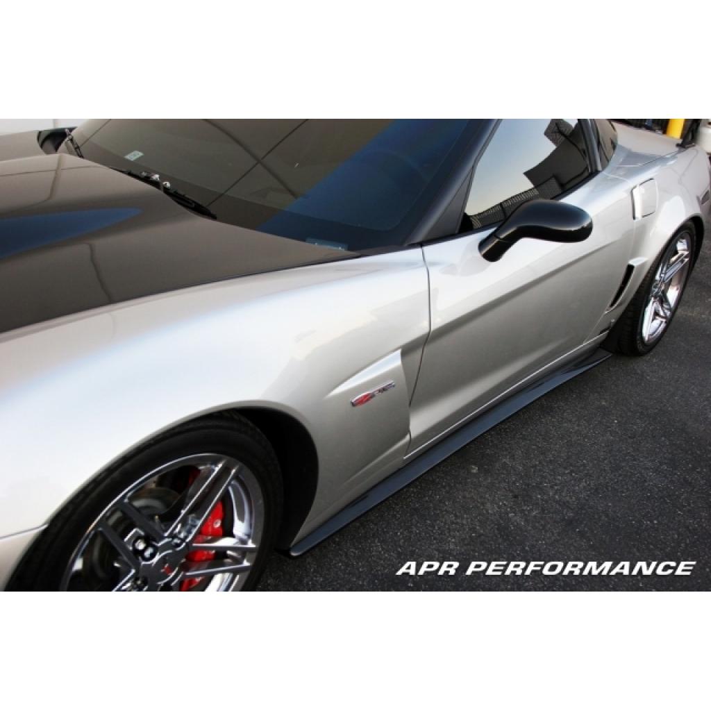 APR Peformance  Chevrolet Corvette C6 Z06 Side Rocker Extensions/ Side Skirt 2006-2013 (Fits Z06 and Grand Sport)