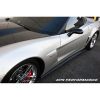 APR Peformance  Chevrolet Corvette C6 Z06 Side Rocker Extensions/ Side Skirt 2006-2013 (Fits Z06 and Grand Sport)