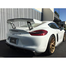 APR Peformance  Porsche 981 Cayman GT4 Factory Wing Extension kit 2015-2016