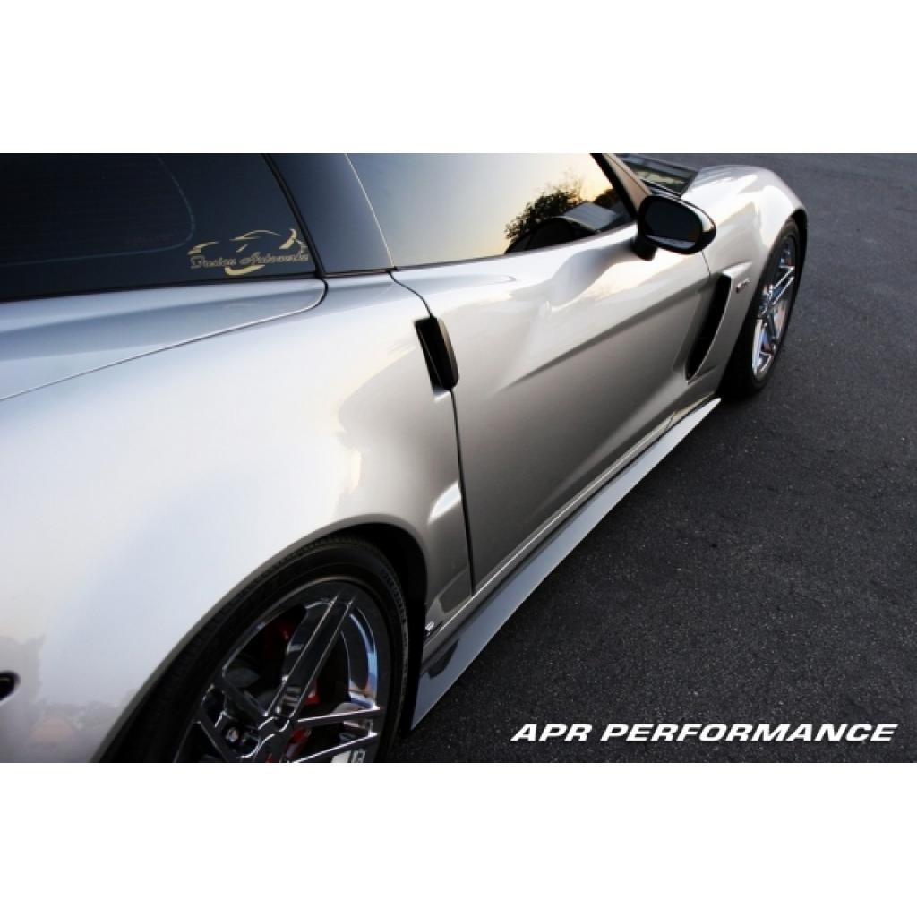APR Peformance  Chevrolet Corvette C6 Z06 Side Rocker Extensions/ Side Skirt 2006-2013 (Fits Z06 and Grand Sport)