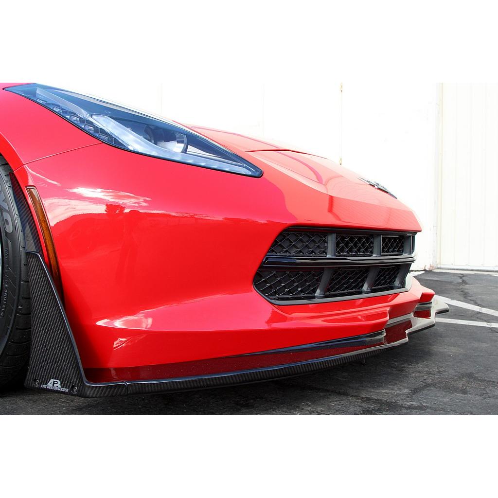 APR Peformance  Chevrolet Corvette C7 Z06 Front Bumper Canards and Spats 2014 - 2019