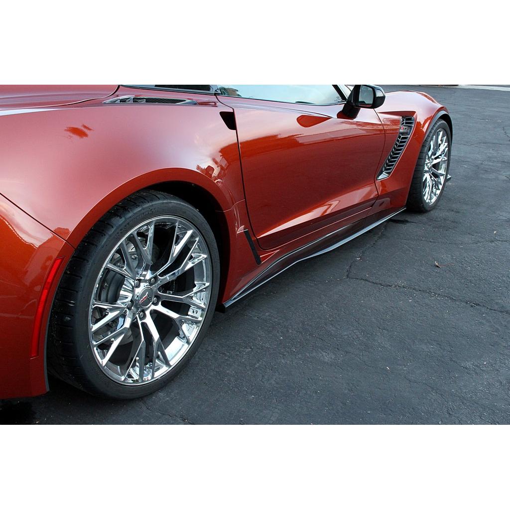 APR Peformance  Chevrolet Corvette C7 C7 Z06 Side Rocker Extensions/ Side Skirt 2014-19