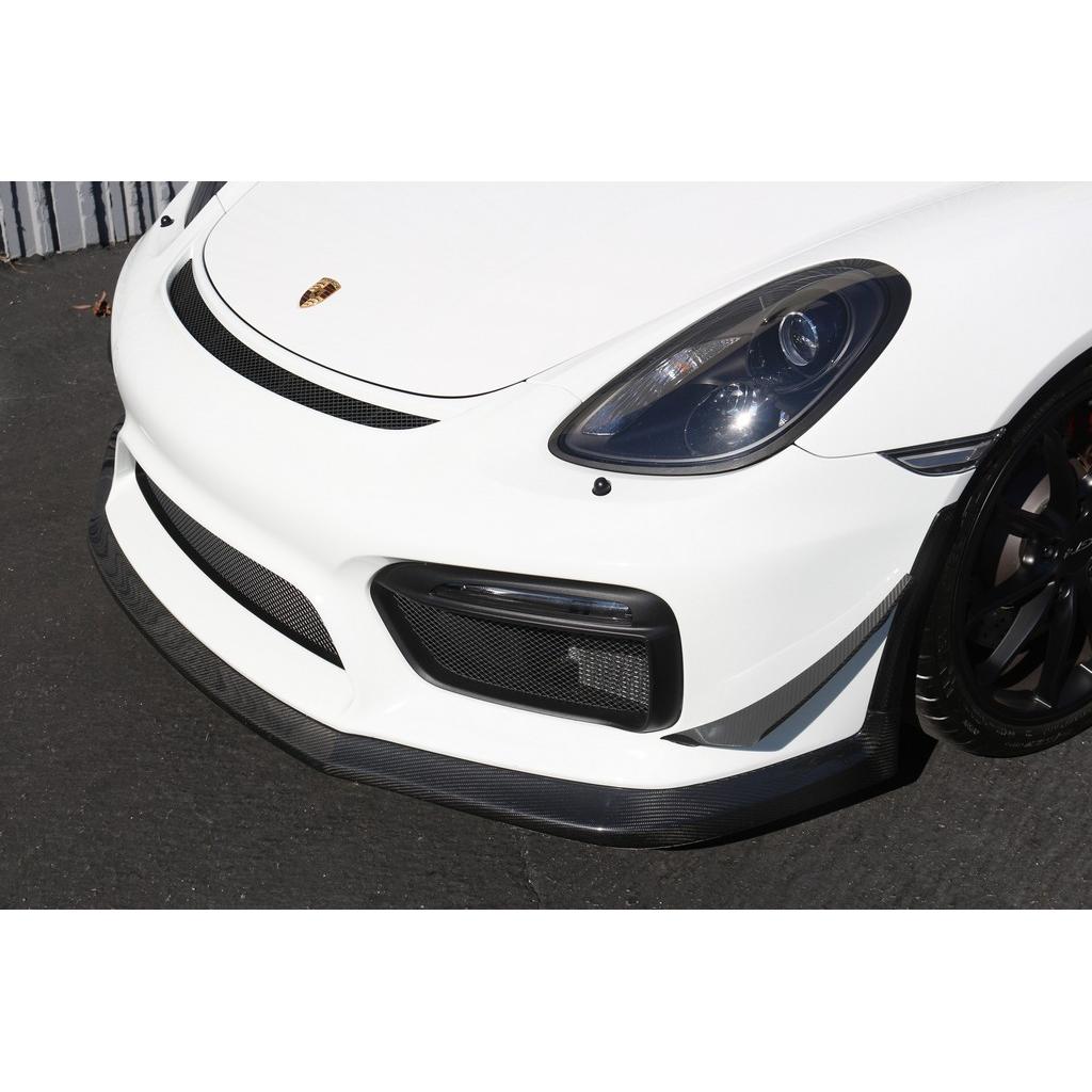 APR Peformance  Porsche 981 Cayman GT4 Front Bumper Canards 2015-2016