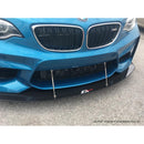 APR Peformance  BMW F87 M2 Stock Bumper Front Wind Splitter 2016-2021