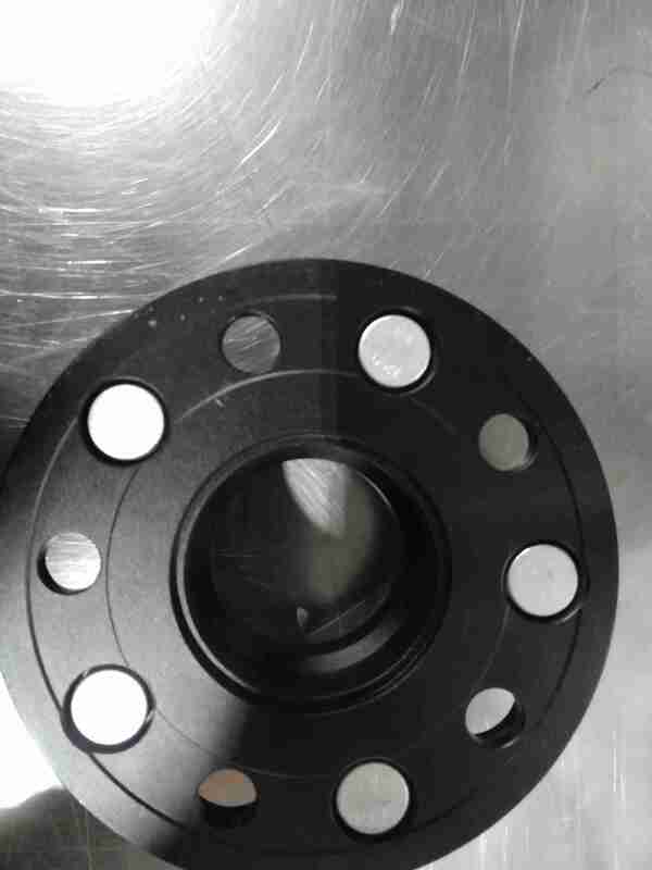 Mishimoto Wheel Spacers - 5x120 - 64.1 CB - M14 x1.5 - 25mm - BK (MMWS-013-250BK) — Scratch & Dent