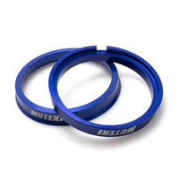 Wheel Mate Muteki Aluminum Blue Hub Ring Set 73mm to 64.1mm (2 Pieces)
