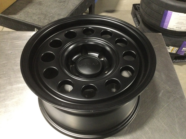 Nomad N501SB Convoy 16x8in / 6x139.7 BP / -10mm Offset / 106.1mm Bore - Satin Black Wheel — Scratch & Dent
