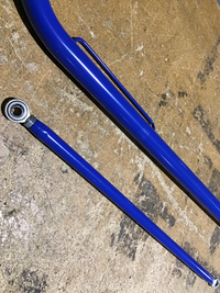 NRG Harness Bar 47in. - Blue — Incomplete: Missing hardware