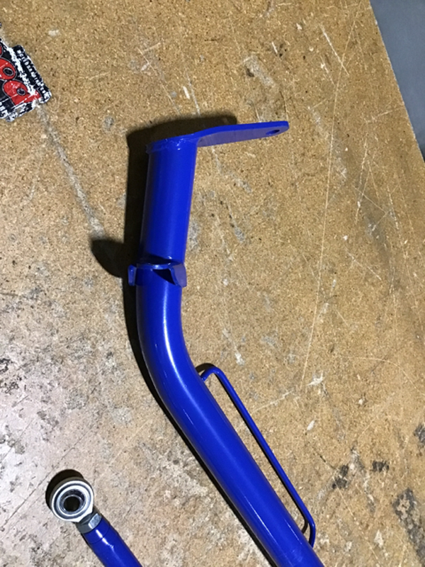NRG Harness Bar 47in. - Blue — Incomplete: Missing hardware