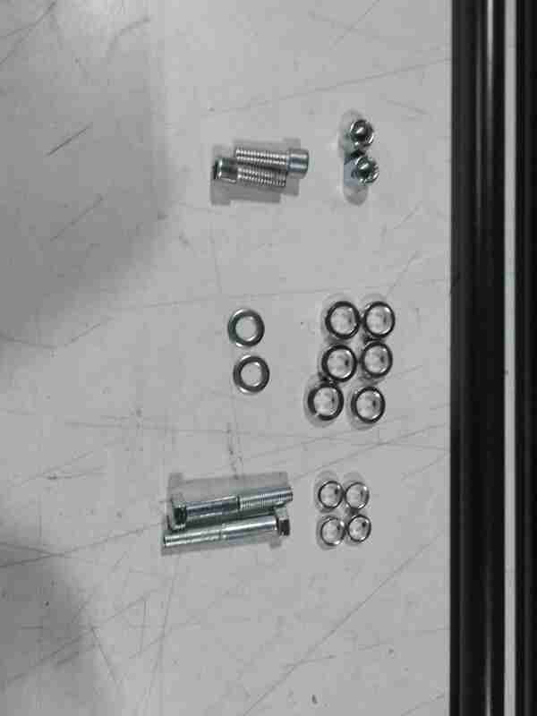 NRG Harness Bar 47in. - Titanium finish — Incomplete: Missing some installation hardware