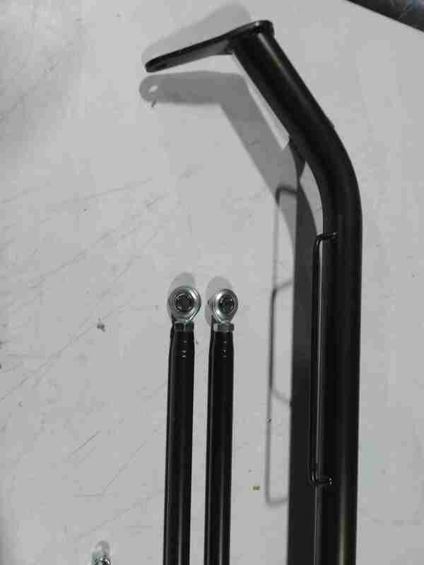 NRG Harness Bar 47in. - Titanium finish — Incomplete: Missing some installation hardware