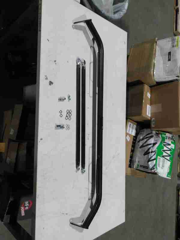 NRG Harness Bar 47in. - Titanium finish — Incomplete: Missing some installation hardware