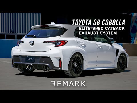 REMARK Catback Exhaust, Toyota GR Corolla, Elite Spec Stainless Center Cover (RK-C3076T-05S)
