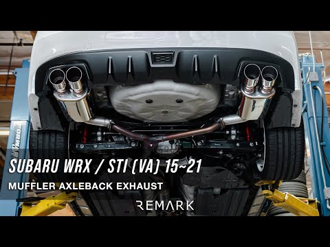 Remark 15-21 Subaru WRX/STI VA Axle Back Exhaust w/Stainless Steel Dual Wall Tip